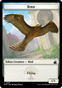 Bird // Angel (0003) Double-Sided Token (1 // 3) [Ravnica Remastered]
