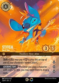 Stitch - Rock Star (Store Championship) (30) [Disney Lorcana Promo Cards]