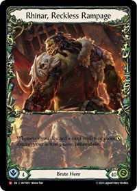 Rhinar, Reckless Rampage (HVY003) [Heavy Hitters]