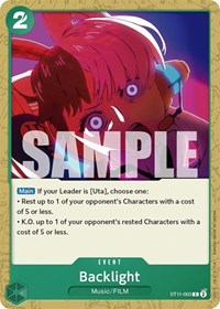 Backlight (ST11-003) [Starter Deck 11: Uta]