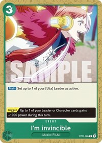 I'm invincible (ST11-005) [Starter Deck 11: Uta]