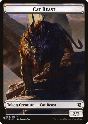 Cat Beast // Rat Double-Sided Token (3 // 3) [The List]