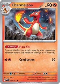 Charmeleon - 008/091 (008/091) [SV Paldean Fates]