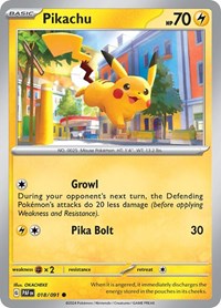 Pikachu - 018/091 (018/091) [SV Paldean Fates]