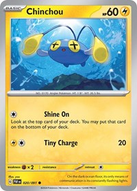 Chinchou (020/091) [SV Paldean Fates]