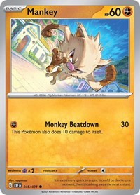 Mankey - 045/091 (045/091) [SV Paldean Fates]