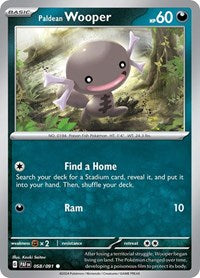 Paldean Wooper - 058/091 (058/091) [SV Paldean Fates]