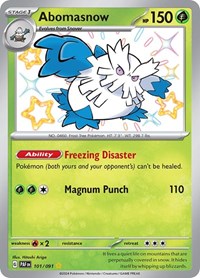 Abomasnow (101/091) [SV Paldean Fates]