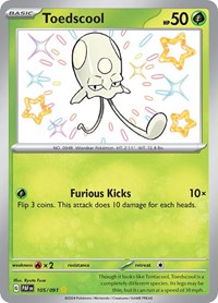 Toedscool - 105/091 (105/091) [SV Paldean Fates]