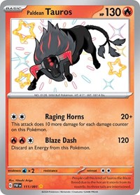 Paldean Tauros - 111/091 (111/091) [SV Paldean Fates]