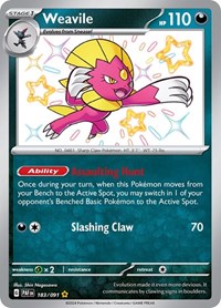 Weavile (183/091) [SV Paldean Fates]