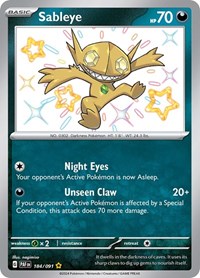 Sableye (184/091) [SV Paldean Fates]
