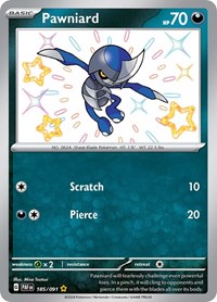 Pawniard (185/091) [SV Paldean Fates]