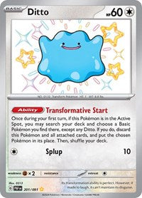 Ditto (201/091) [SV Paldean Fates]