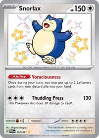 Snorlax (202/091) [SV Paldean Fates]