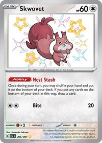 Skwovet (205/091) [SV Paldean Fates]
