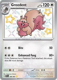 Greedent (206/091) [SV Paldean Fates]