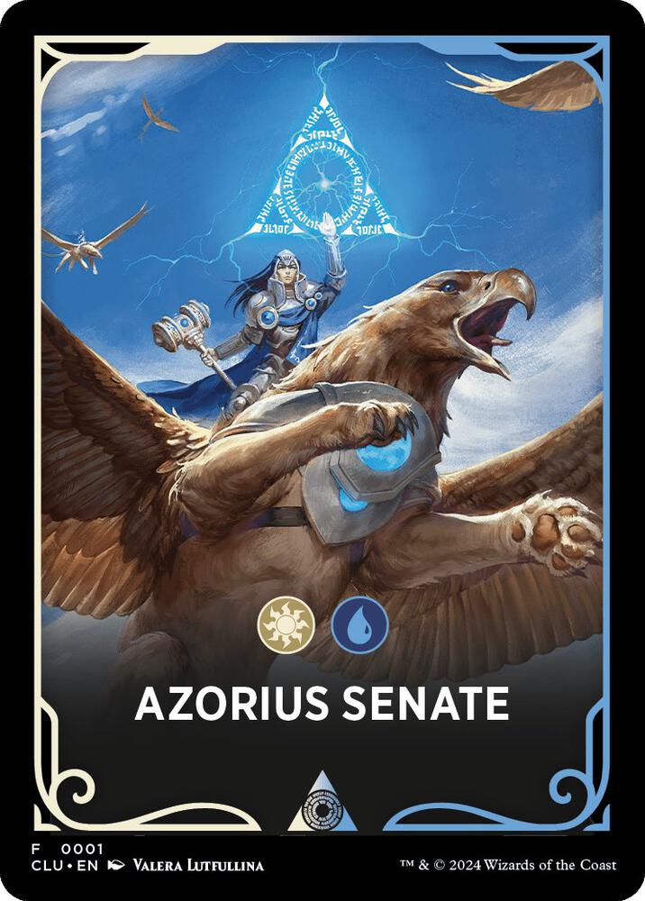 Azorius Senate Theme Card (1) [Ravnica: Clue Edition]