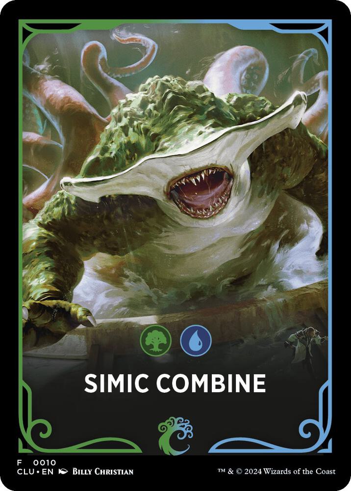 Simic Combine Theme Card (10) [Ravnica: Clue Edition]