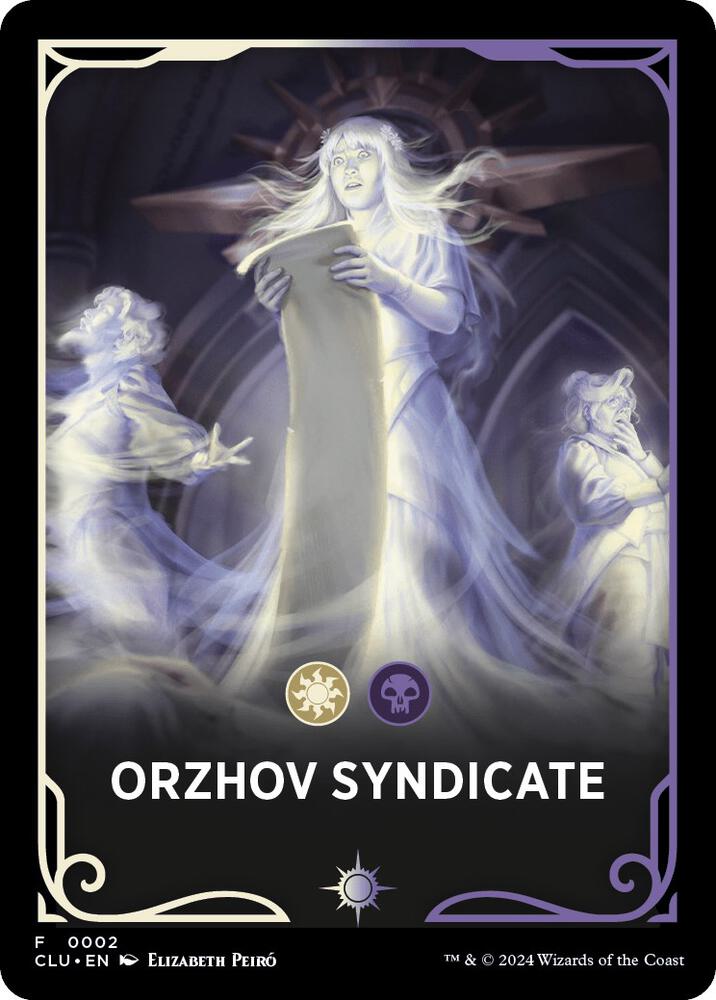 Orzhov Syndicate Theme Card (2) [Ravnica: Clue Edition]