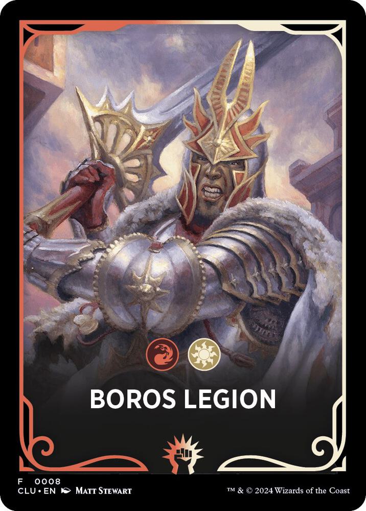 Boros Legion Theme Card (8) [Ravnica: Clue Edition]
