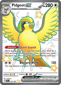 Pidgeot ex (221/091) [SV Paldean Fates]
