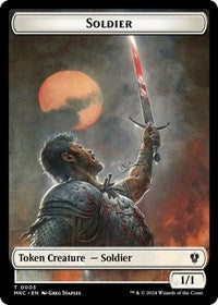 Soldier // Kobolds of Kher Keep Double-Sided Token (3 // 12) [Murders at Karlov Manor Commander]