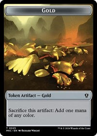 Gold // The Monarch Double-Sided Token (25 // 31) [Murders at Karlov Manor Commander]