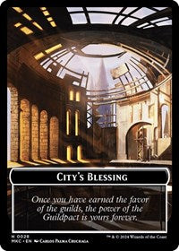 City's Blessing // Human Soldier Double-Sided Token (28 // 2) [Murders at Karlov Manor Commander]