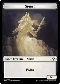 Spirit // Phyrexian Germ Double-Sided Token (4 // 10) [Murders at Karlov Manor Commander]