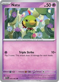 Natu - 025/091 (025/091) [SV Paldean Fates]