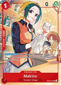 Makino (Japanese 1st Anniversary Set) (OP02-015) [One Piece Promotion Cards]