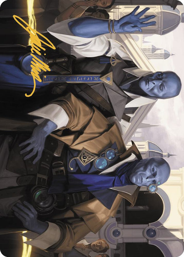 Hotshot Investigators Art Card (Gold-Stamped Signature) (5) [Murders at Karlov Manor Art Series]