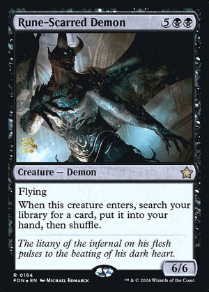 Rune-Scarred Demon (184s) [Foundations Promos]
