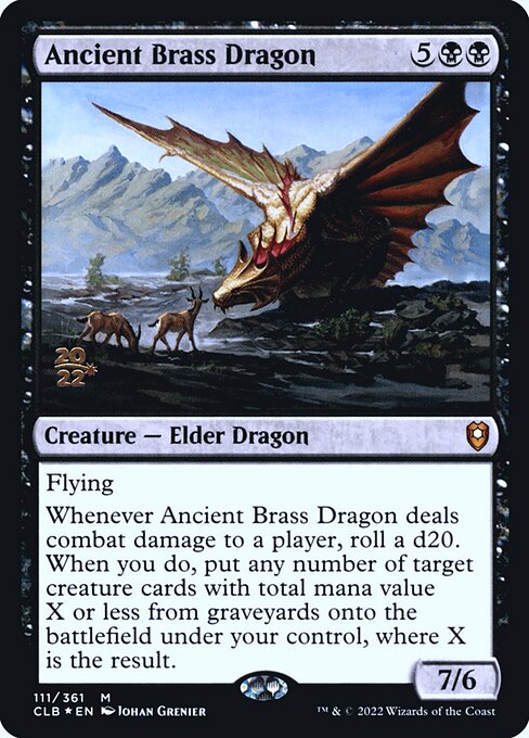 Ancient Brass Dragon (111s) [Battle for Baldur's Gate Promos]
