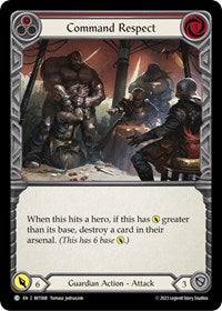 Command Respect (Red) (BET008) [Blitz Deck Heavy Hitters Betsy]