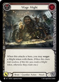 Wage Might (Red) (BET013) [Blitz Deck Heavy Hitters Betsy]