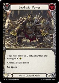 Lead with Power (Red) (KYO013) [Blitz Deck Heavy Hitters Kayo]