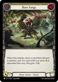 Bare Fangs (Yellow) (KYO017) [Blitz Deck Heavy Hitters Kayo]