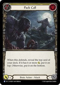 Pack Call (Yellow) (KYO018) [Blitz Deck Heavy Hitters Kayo]
