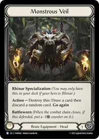 Monstrous Veil (RNR004) [Blitz Deck Heavy Hitters Rhinar]