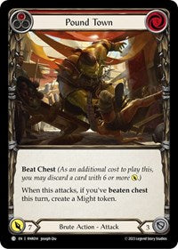 Pound Town (Red) (RNR014) [Blitz Deck Heavy Hitters Rhinar]