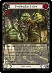 Bonebreaker Bellow (Red) (RNR016) [Blitz Deck Heavy Hitters Rhinar]
