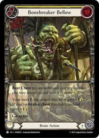 Bonebreaker Bellow (Yellow) (RNR020) [Blitz Deck Heavy Hitters Rhinar]