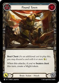 Pound Town (Blue) (RNR023) [Blitz Deck Heavy Hitters Rhinar]