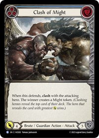 Clash of Might (Blue) (VIC020) [Blitz Deck Heavy Hitters Victor]