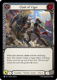 Clash of Vigor (Blue) (VIC021) [Blitz Deck Heavy Hitters Victor]