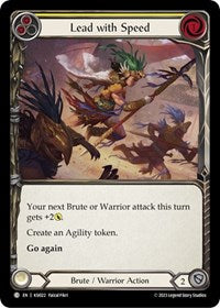 Lead with Speed (Yellow) (KSI022) [Blitz Deck Heavy Hitters Kassai]