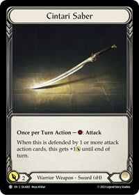 Cintari Saber (OLA002) [Blitz Deck Heavy Hitters Olympia]