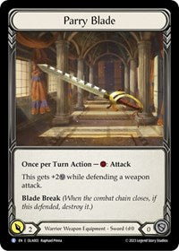 Parry Blade (OLA003) [Blitz Deck Heavy Hitters Olympia]